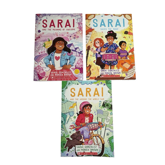 Elementary School Lot of 3 Books Sarai Series Saves The Music Awesome World Fair - Picture 1 of 9